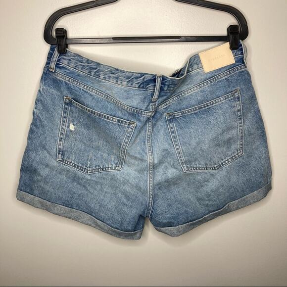 NWT EVERLANE The Denim Shorts Distressed Jean 33 - Picture 2 of 5